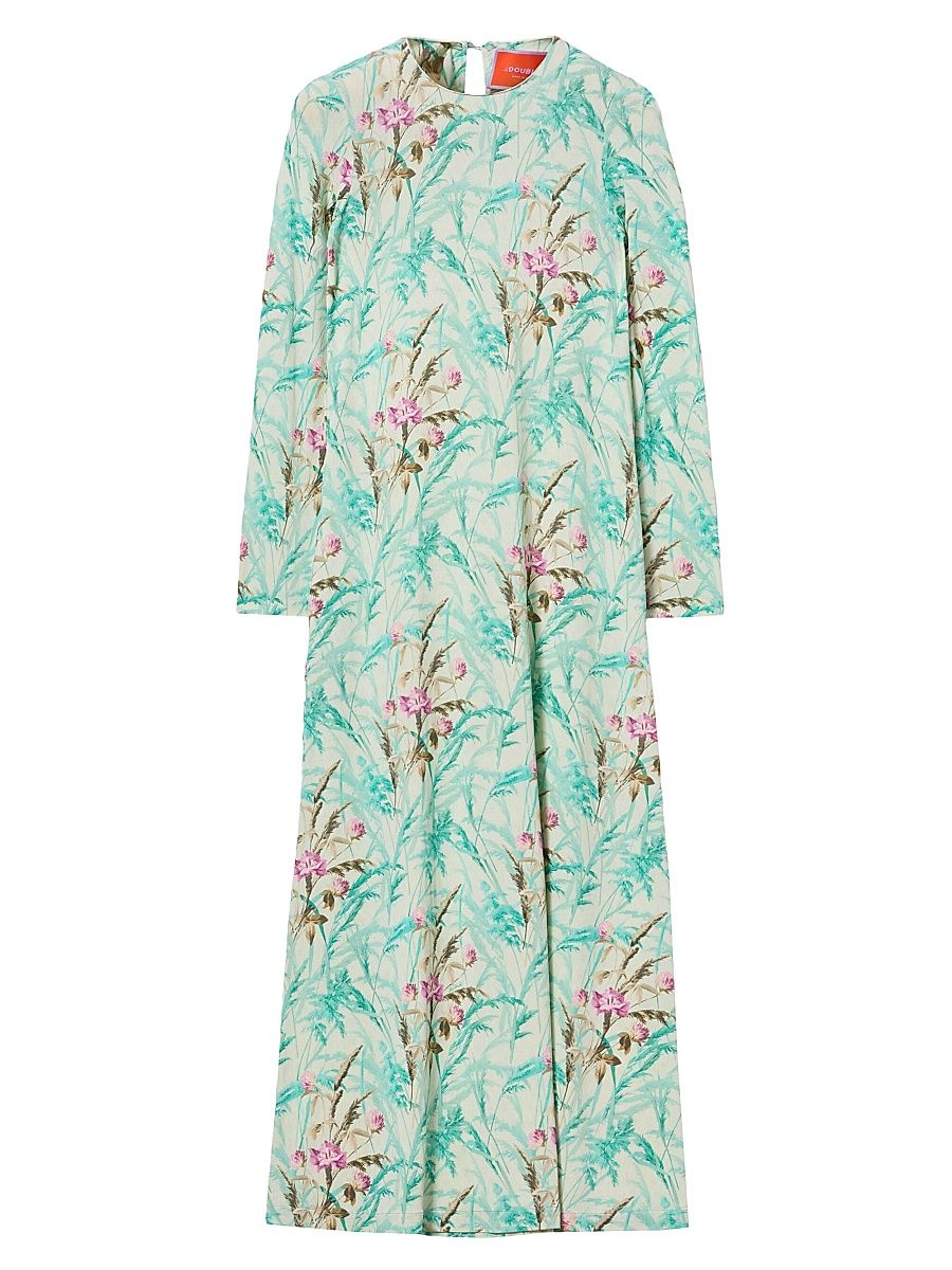 Women's Long Sleeve Swing Dress - Heath Menta - Size XL