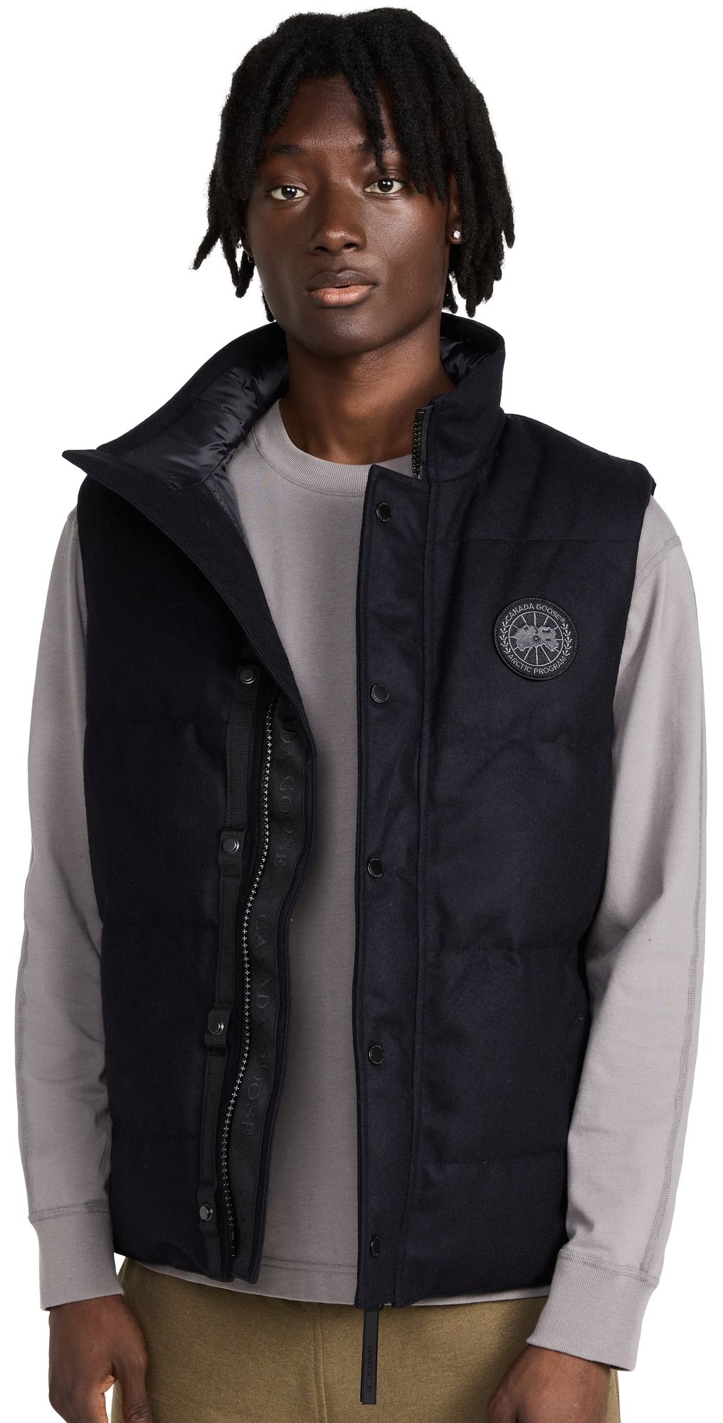 Canada Goose Garson Vest Wool Atlantic Navy S