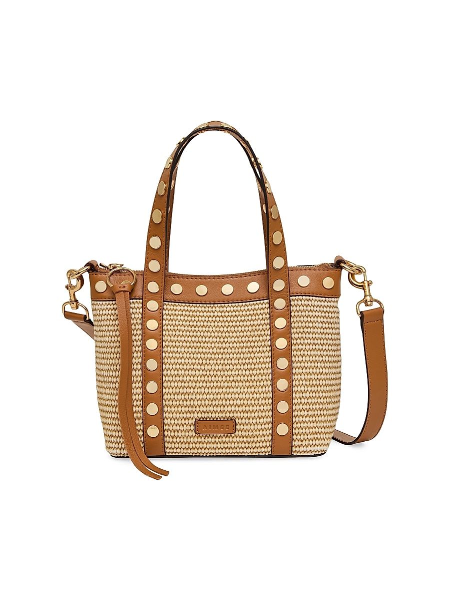 Women's Jagger Mini Top-Handle Bag - Raffia Latte