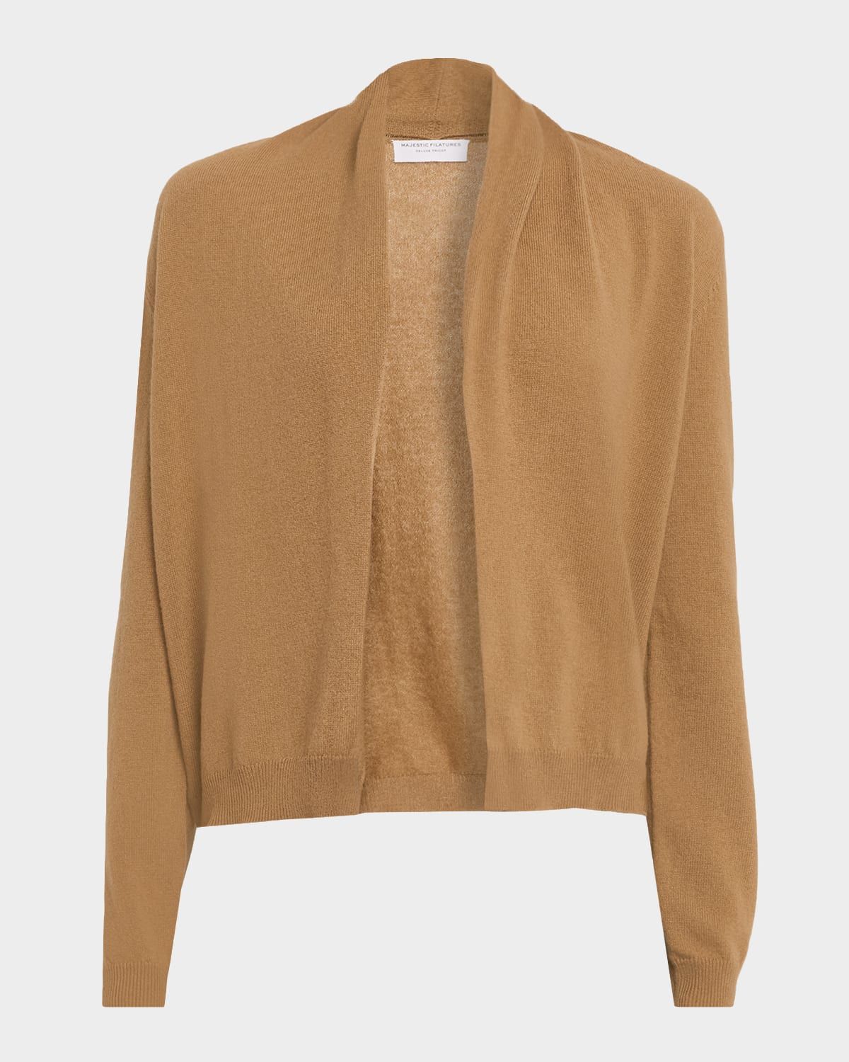 Cashmere Open-Front Cardigan