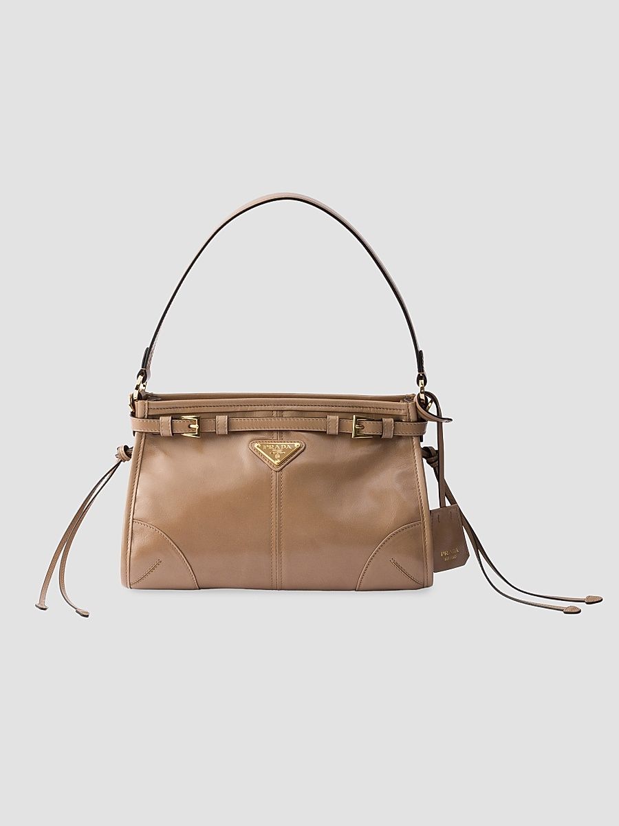 Women's Bonnie Small Leather Top Handle Bag - Light Brown