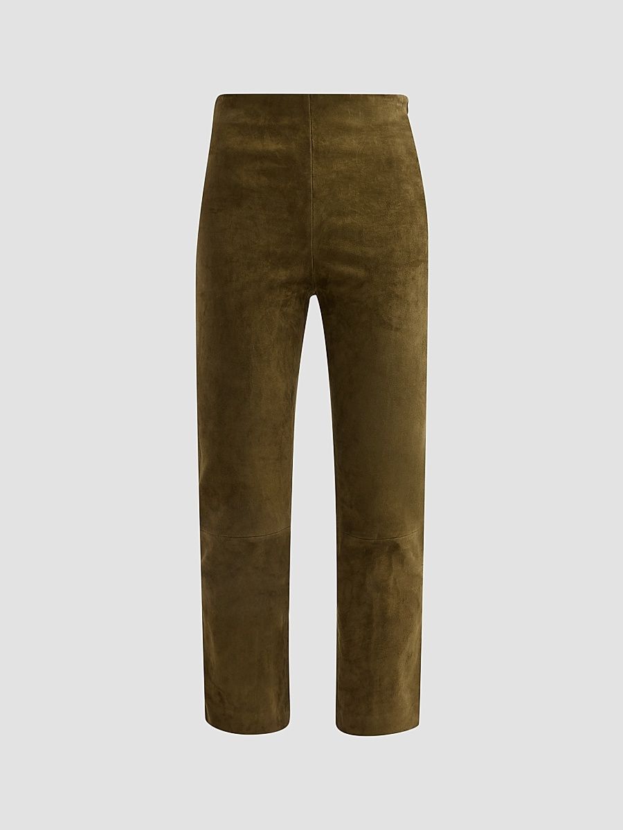 Women's Veda Suede Cropped Pants - Sea Turtle - Size 10