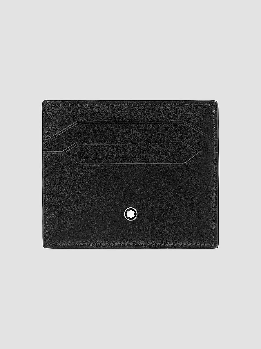 Montblanc Men's Meisterstück Leather Card Holder - Black