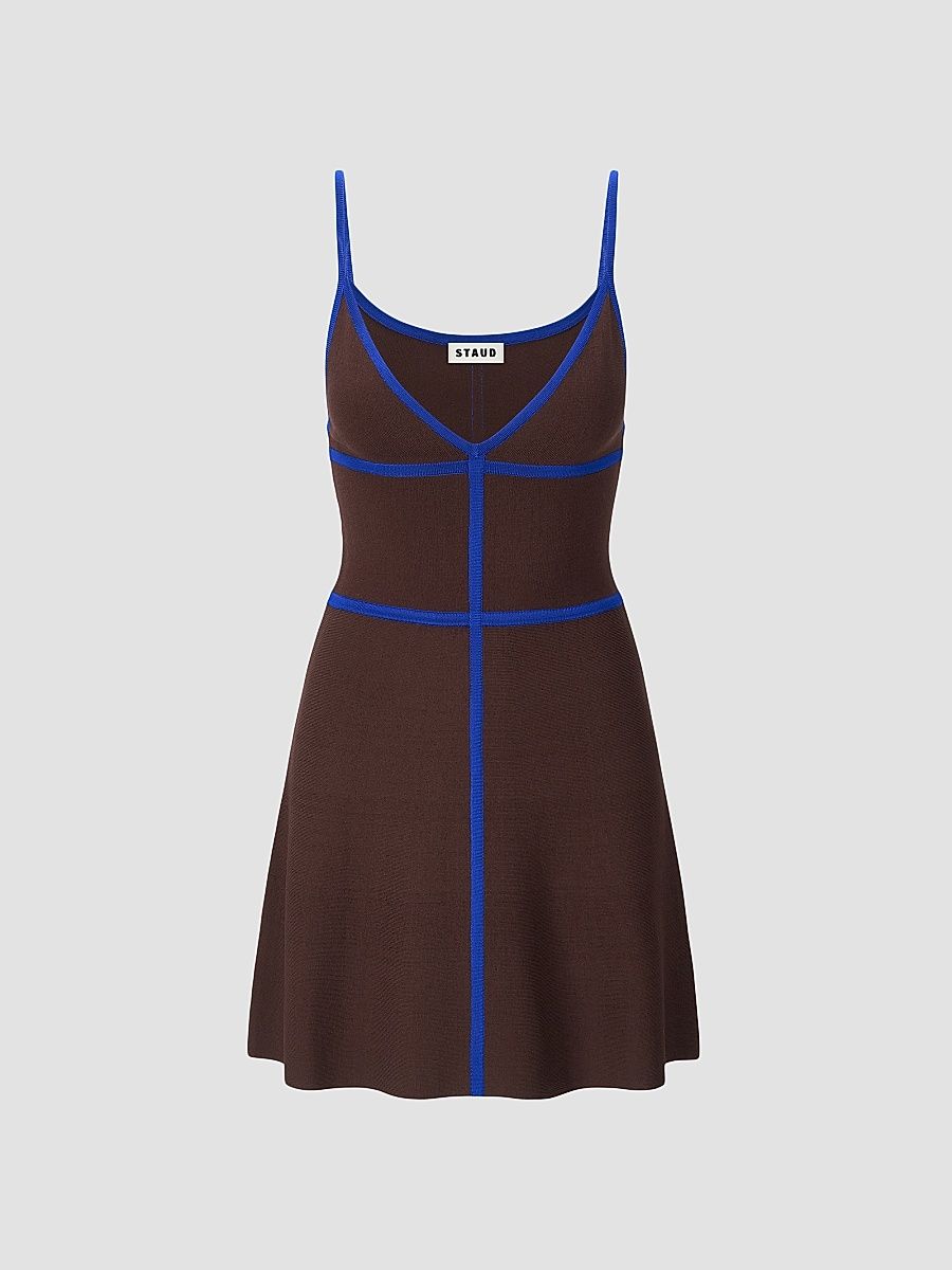 Women's Jaquelin Bonded Mini Dress - Espresso Cobalt - Size XL