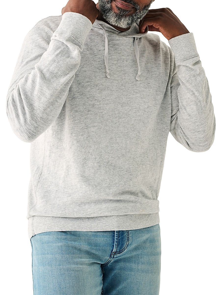 Men's Sunwashed Cotton Hoodie - Light Grey - Size XXL