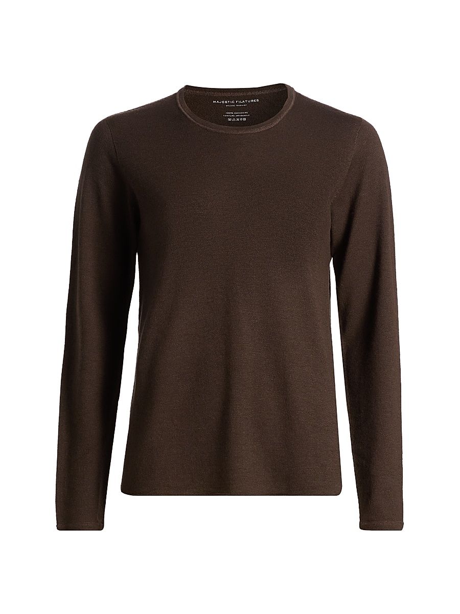 Women's Crewneck Cashmere Sweater - Chocolat - Size XS