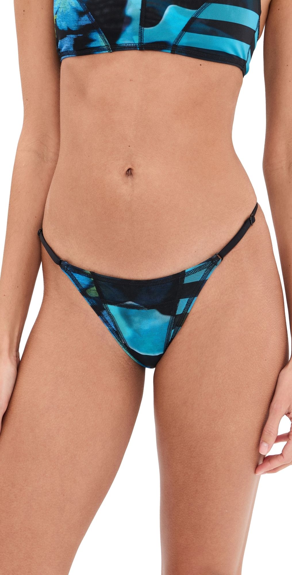 STAUD Sisley Bikini Bottoms Blue Haze Multi XL