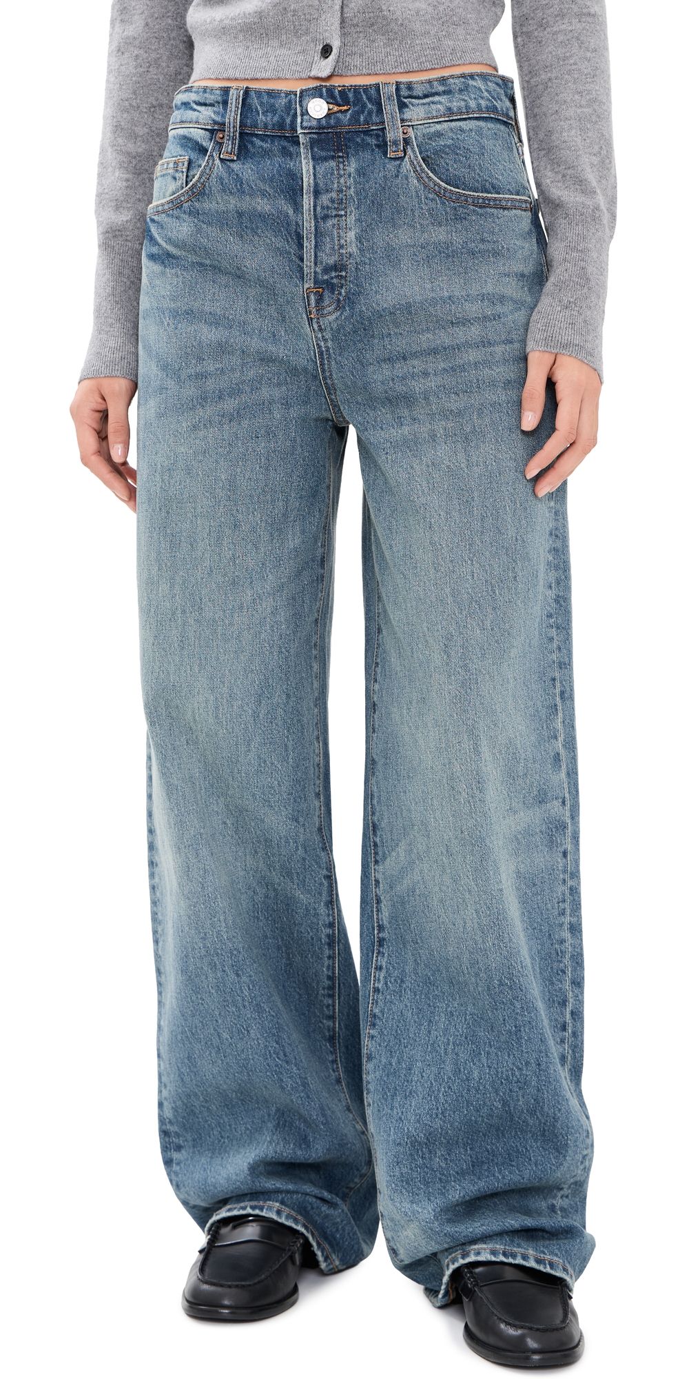 Good American Vintage Wide Jeans Indigo1338 0