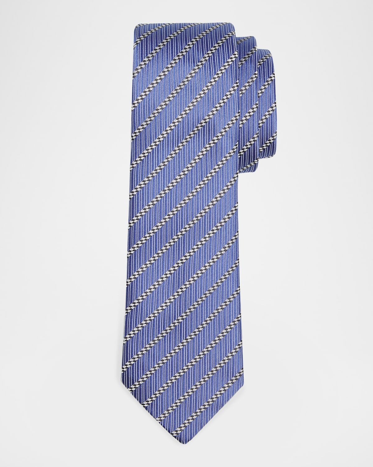 Men & apos;s Mixed Stripe Silk Jacquard Tie
