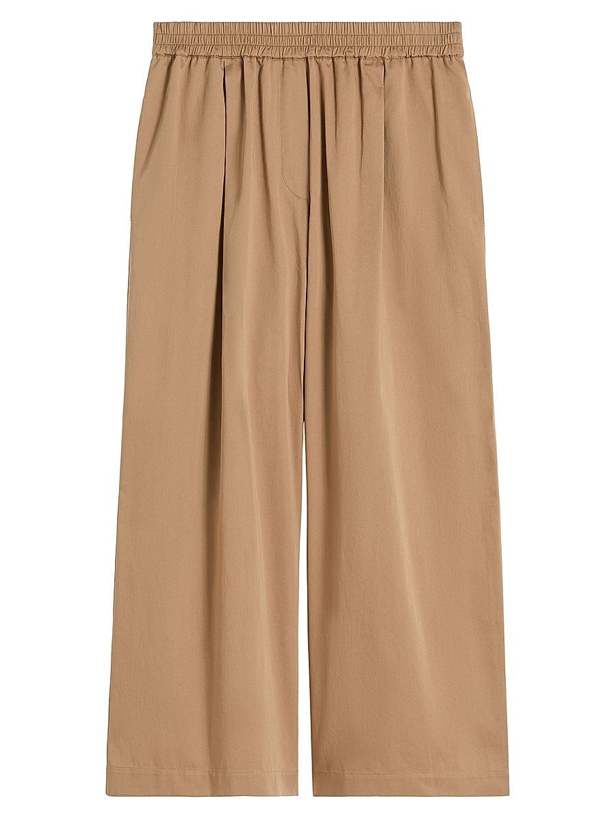 Women's Cotton Rasetto Trousers - Earth - Size 16