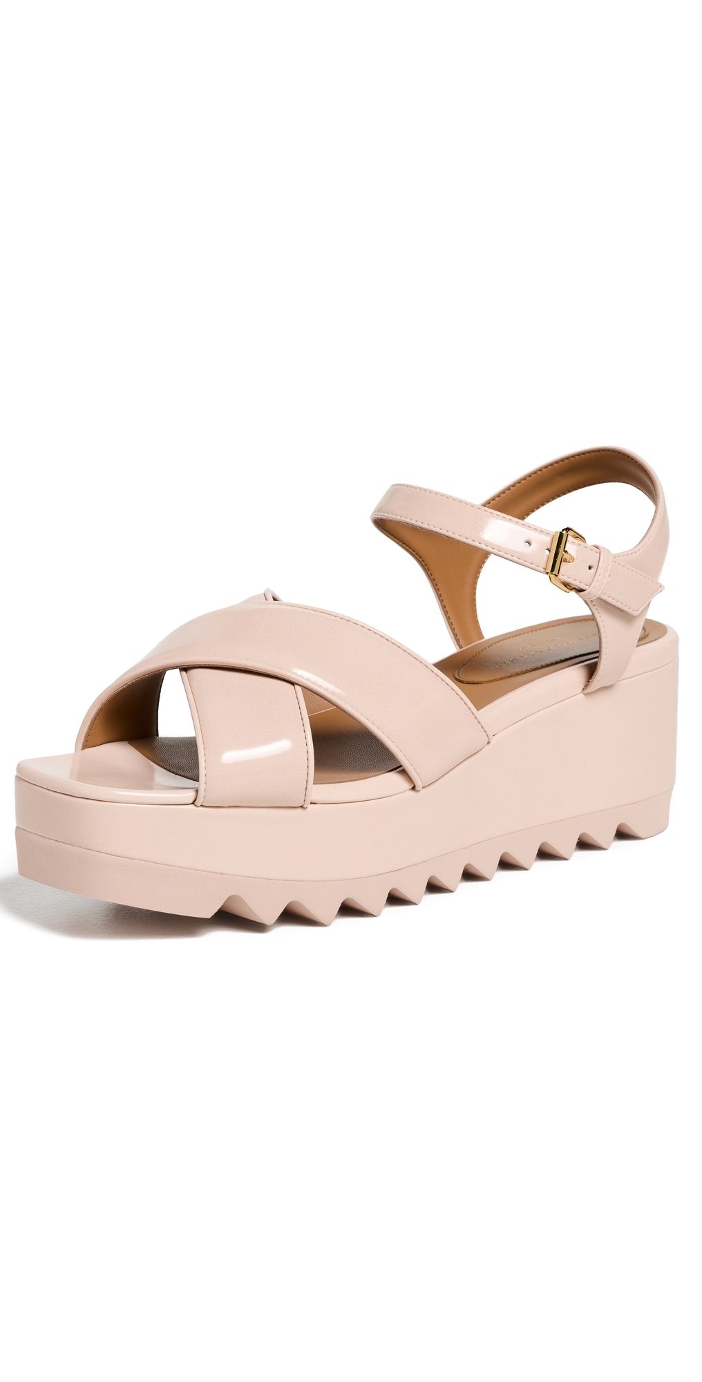 Stella McCartney Elyse Criss Cross Vegan Sandals Ballet Pink 40
