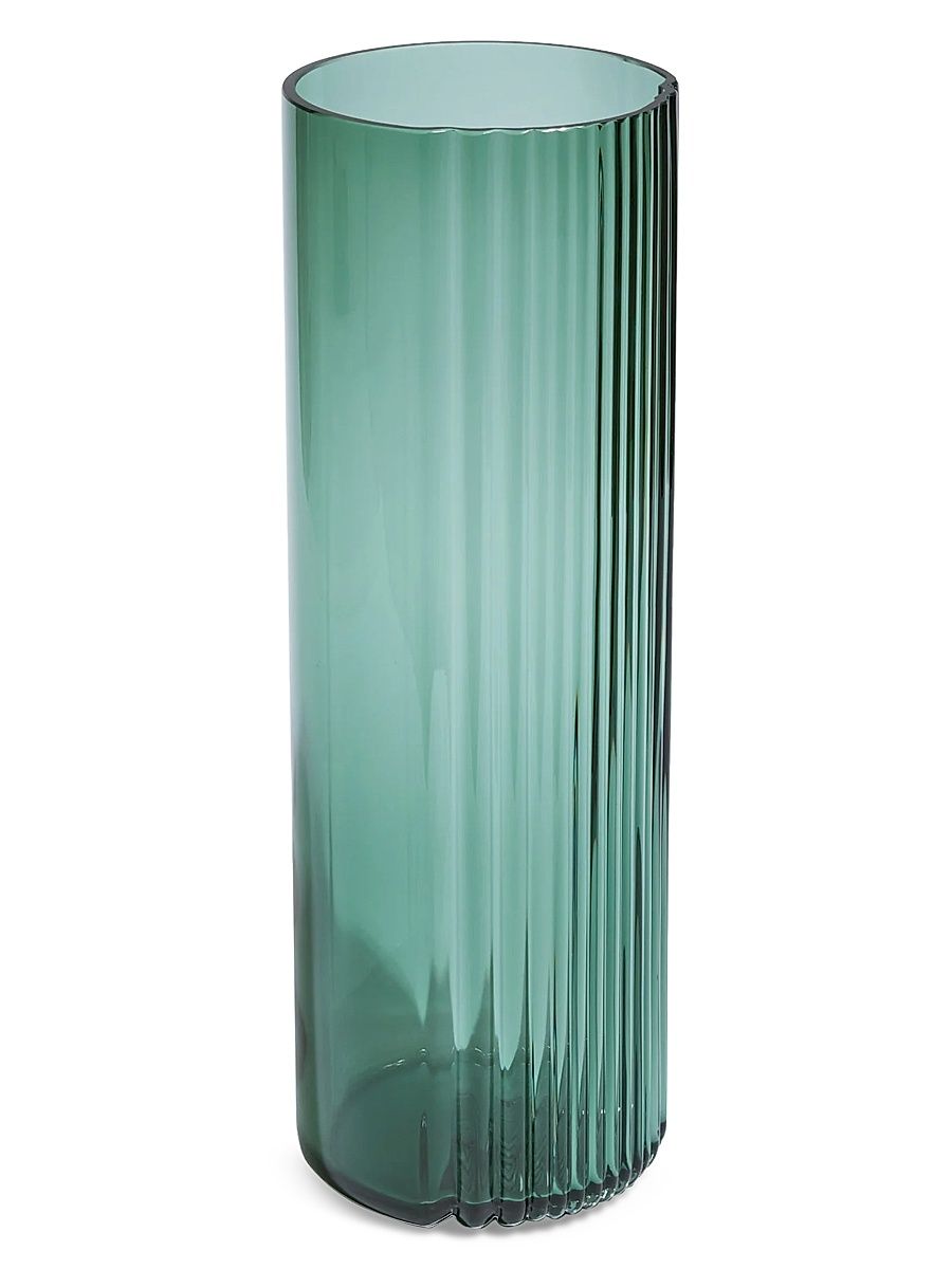 Pulse Tall Glass Vase - Grey