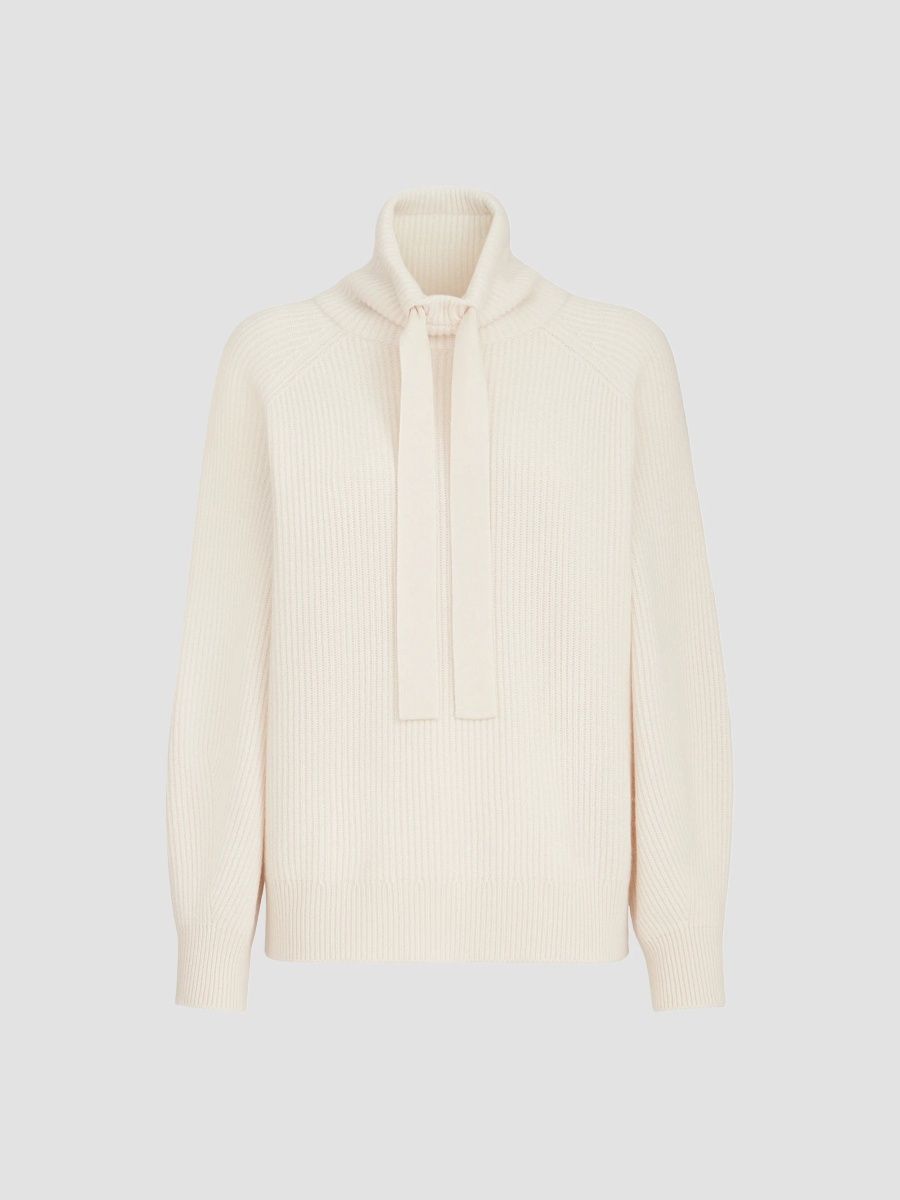 Brunello Cucinelli Women's Cashmere English Rib Turtleneck Sweater - Butter - Size XXL