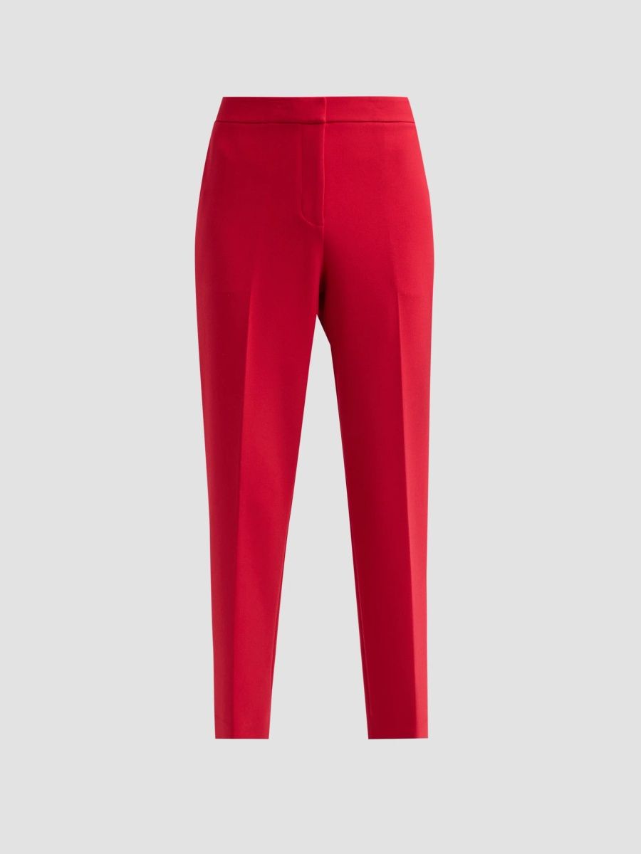 Ungaro Women's Viola Pleated Straight-Leg Pants - Crimson - Size 12
