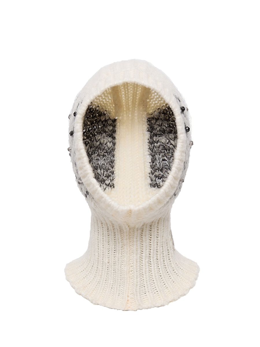 Women's Balaclava in Alpaca & Wool Blend - White Ivory