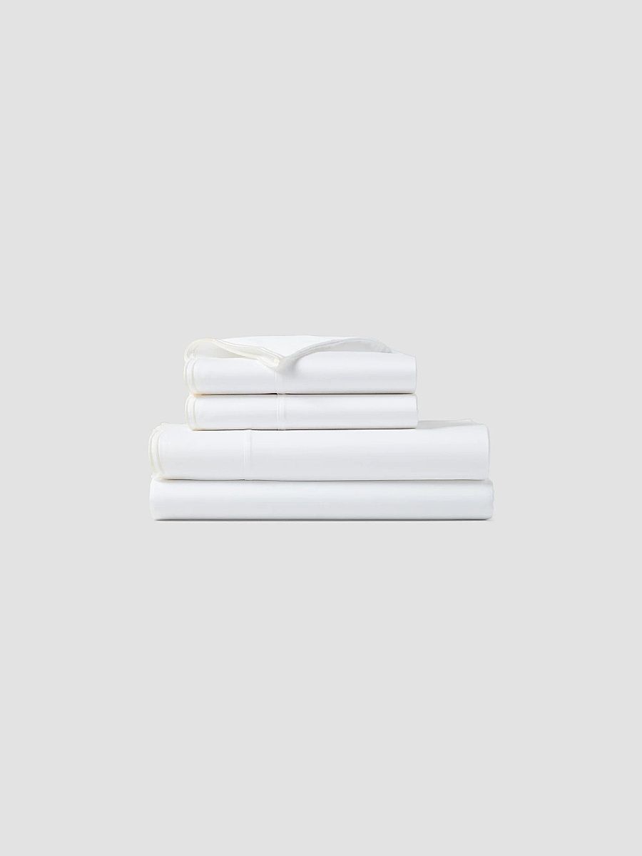 Ralph Lauren Organic Cotton Sateen Malin Pillowcase Set - Platinum - Size King