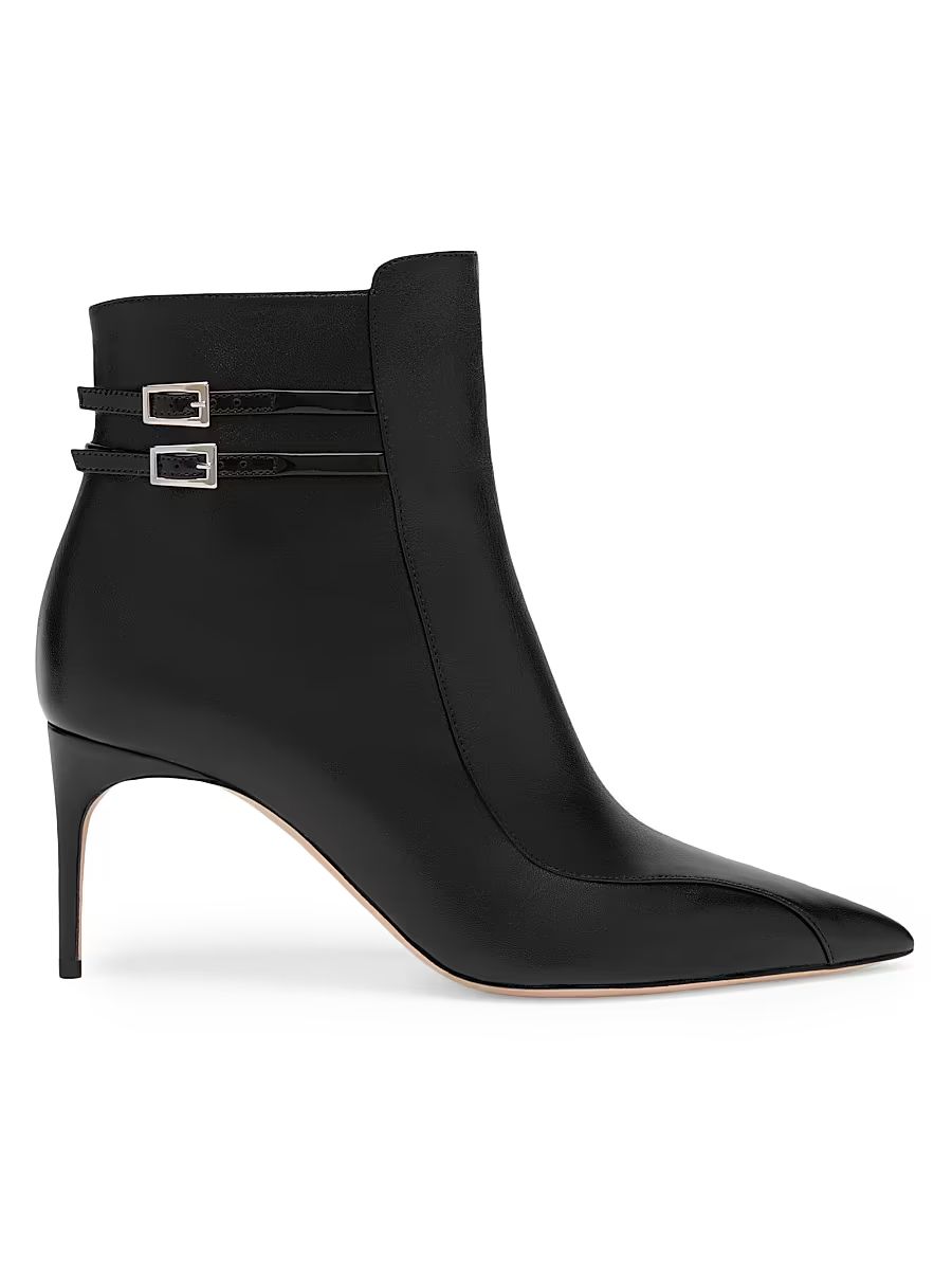 Women's Giordana 70MM Leather Ankle Boots - Black - Size 7