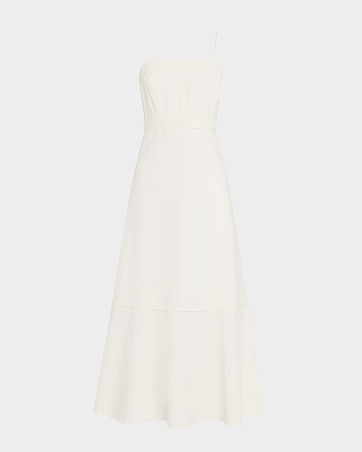 Suki Sleeveless Flounce Midi Dress