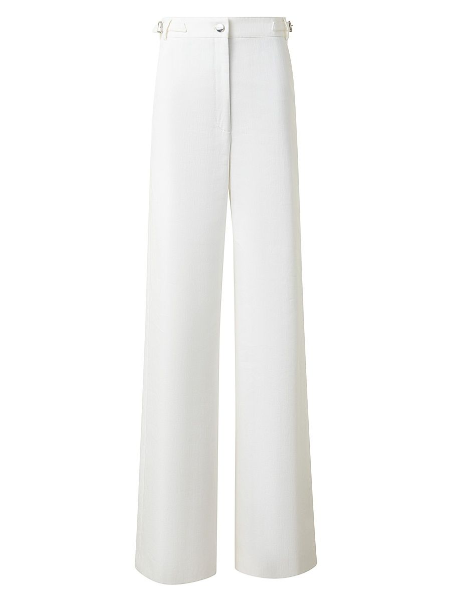 Women's Finnian Cotton Denim Pants - Ecru - Size 8