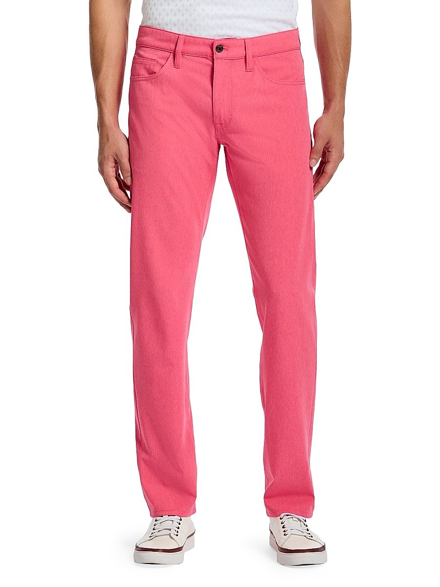 Men's Grady Stretch Straight-Leg Pants - Coral - Size 14