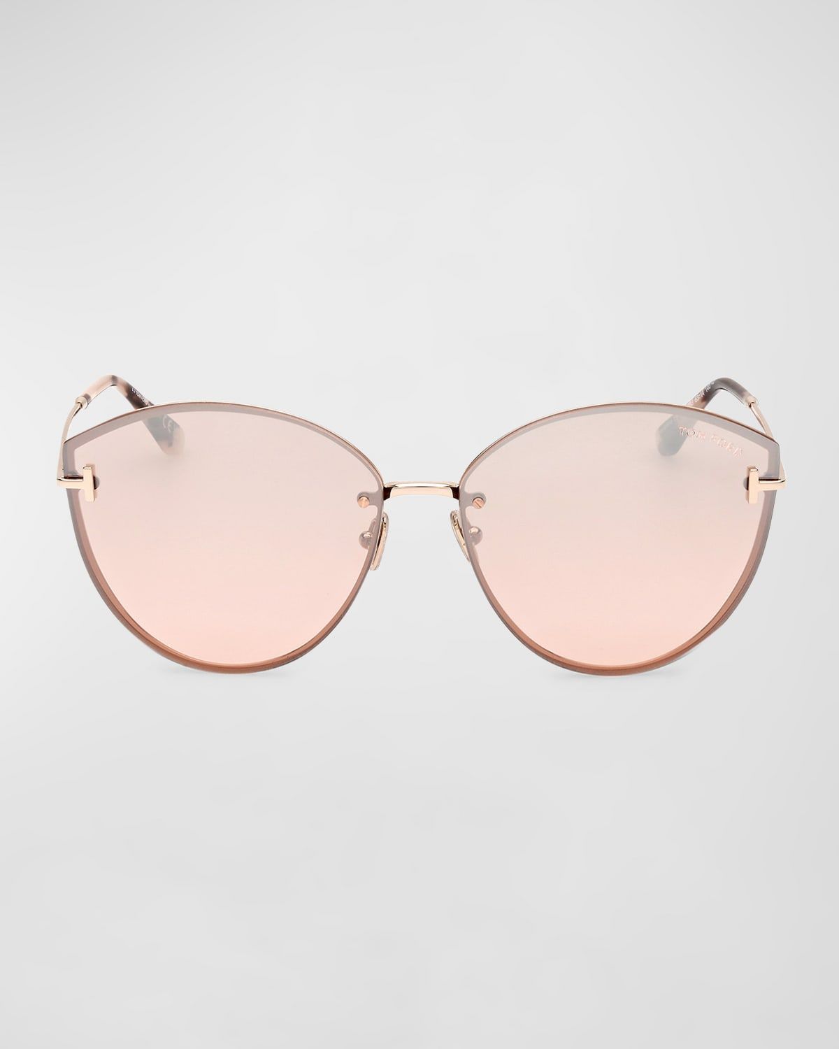 Evangeline Metal Cat-Eye Sunglasses