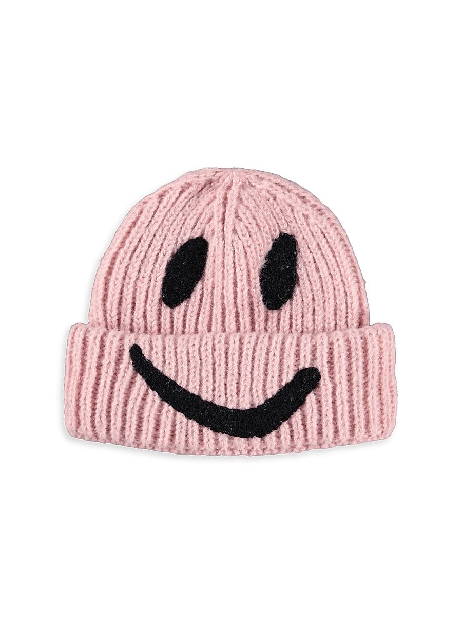 Baby Girl's, Little Girl's & Girl's Kim Smiley Face Beanie - Faded Pink - Size 5
