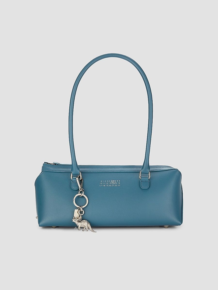 Women's New Bauletto Medium Leather Bowler - Petrol