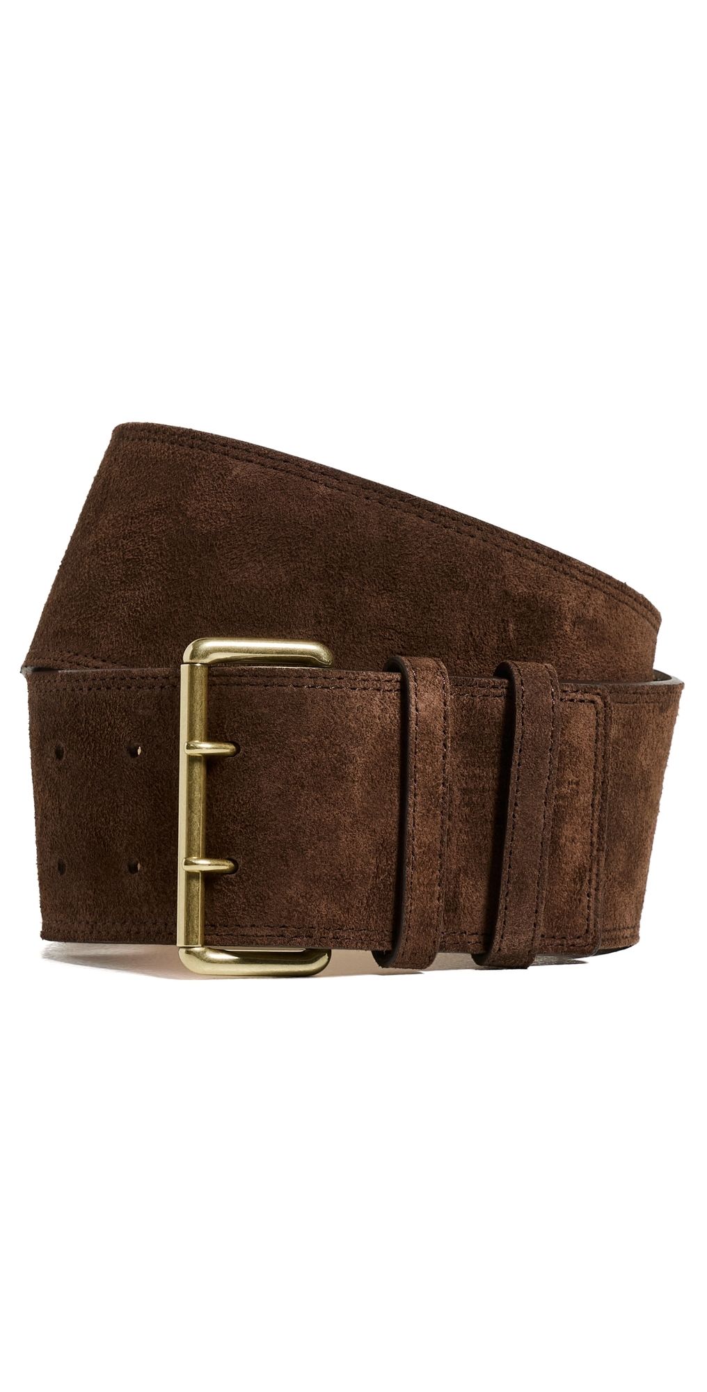 B-Low The Belt Luella Suede Belt Chocolate/Brass M