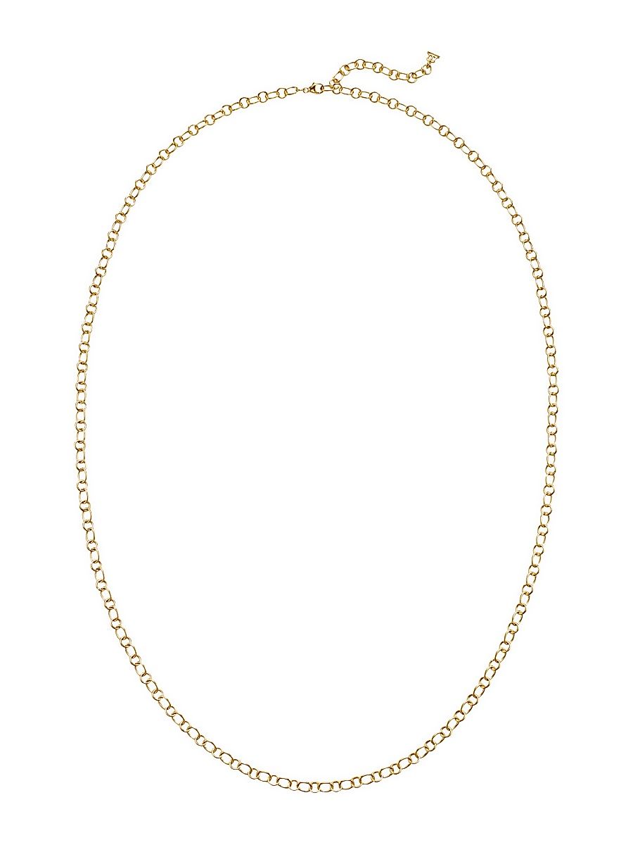 Women's Florence86 18K Yellow Gold Ribbon Necklace Chain - Gold