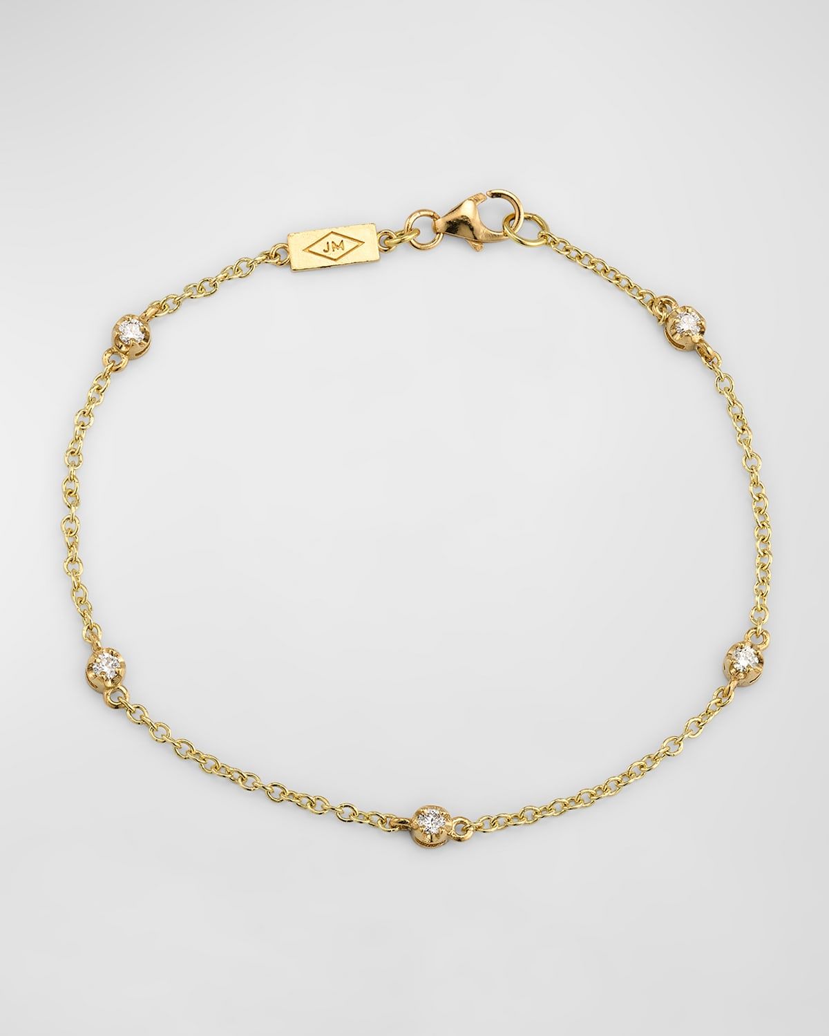 5 Illusion-Set Diamond Bracelet