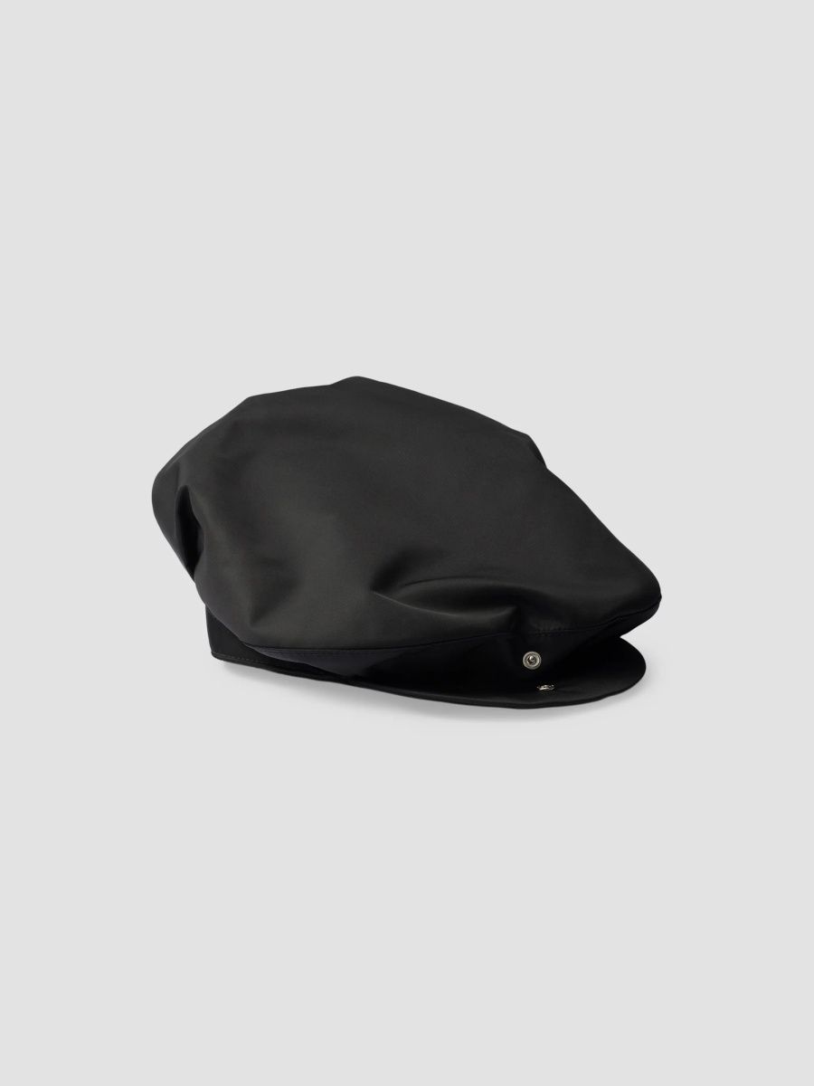 Prada Men's Re-Nylon Cap - Black - Size Medium