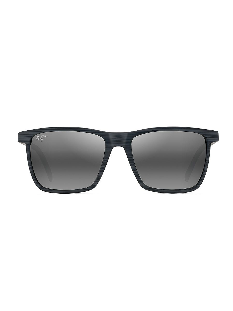 Men's One Way 55MM Square Sunglasses - Grey