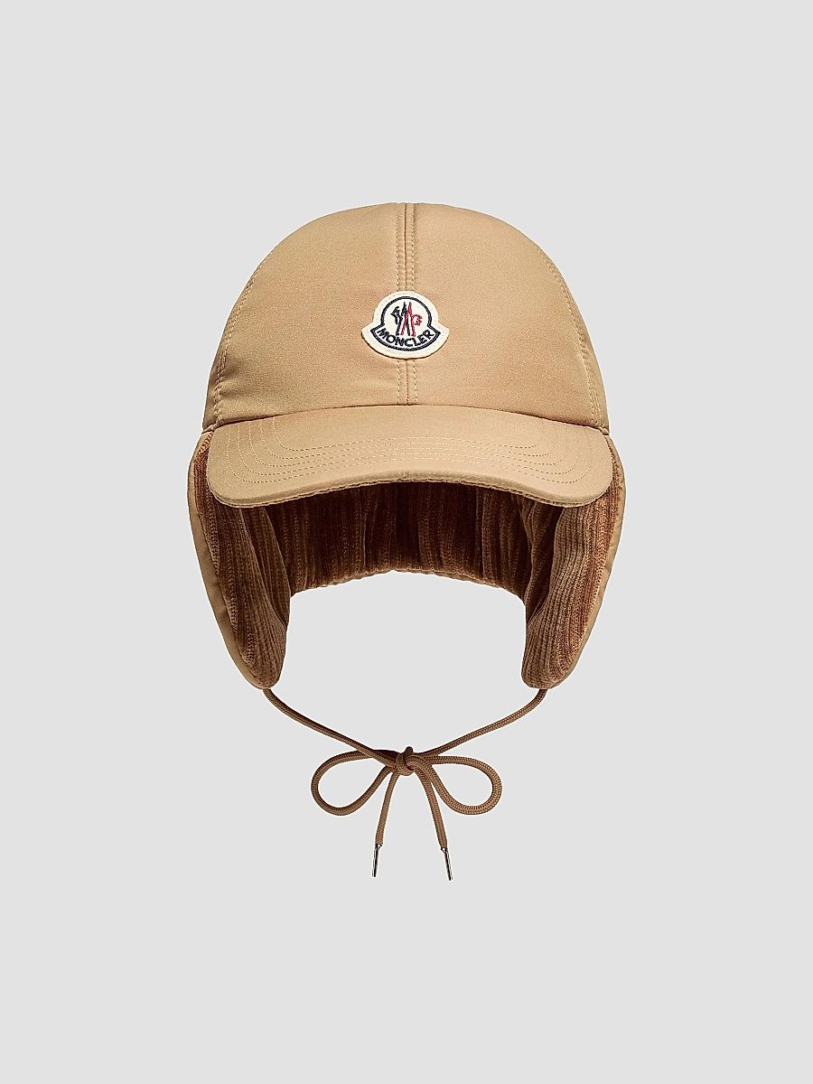 Men's Baseball Hat in Corduroy - Beige - Size Medium