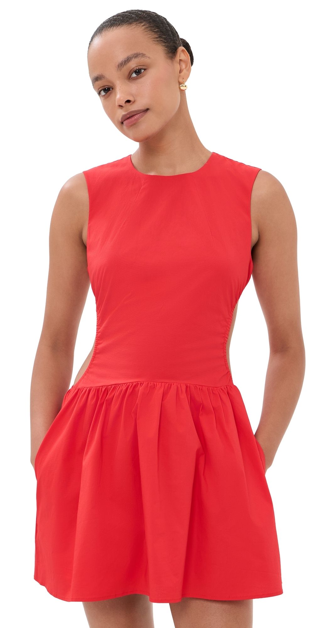 Solid & Striped The Sabine Mini Dress Lipstick Red XS