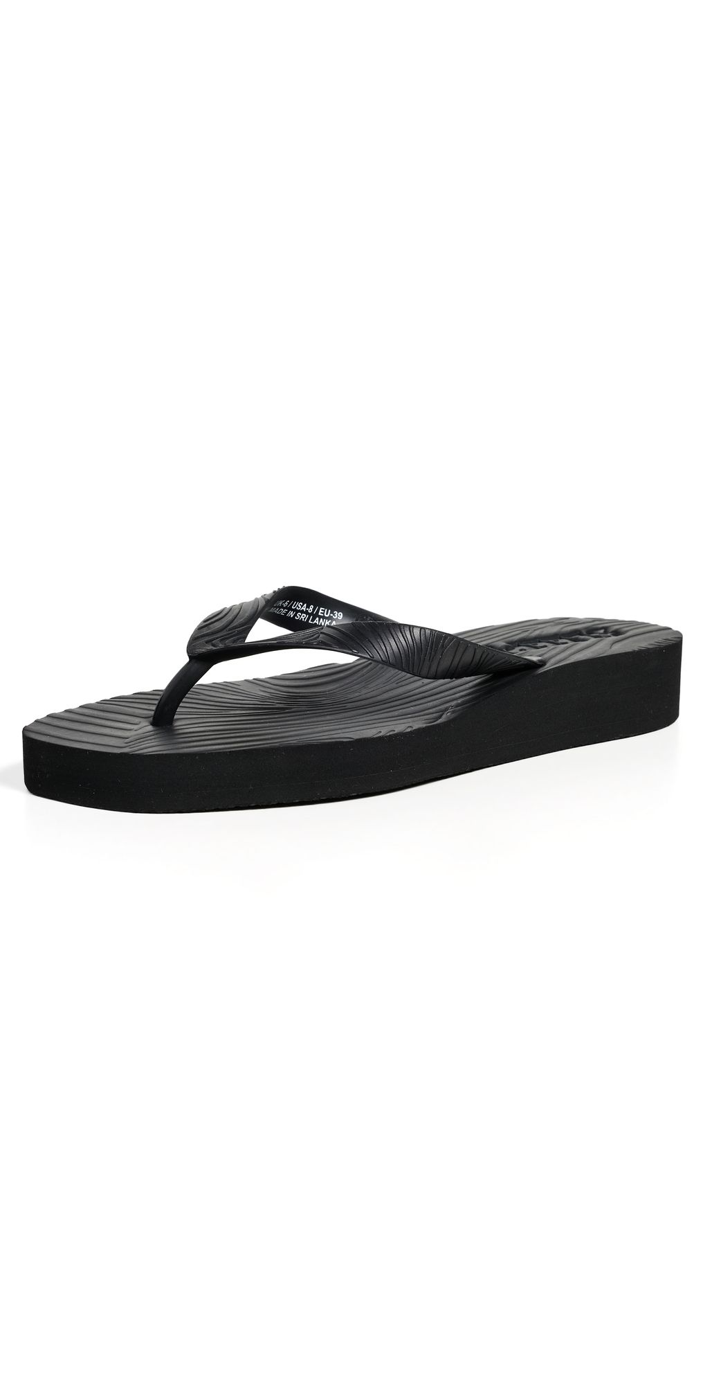 SLEEPERS Platform Flip Flops Black 37
