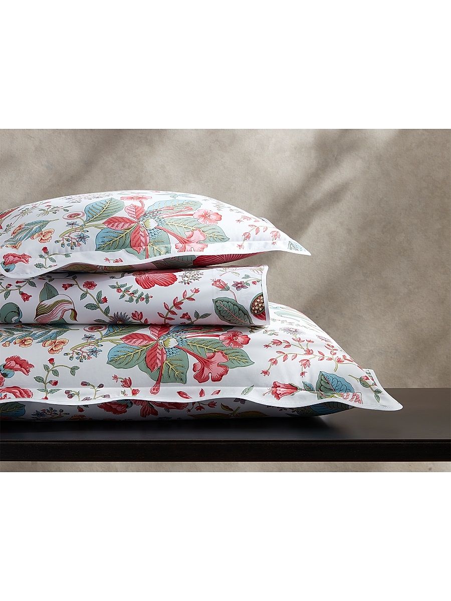 Pomegranate Percale Sheets & Pillowcase Set Collection - Pink Coral - Size King