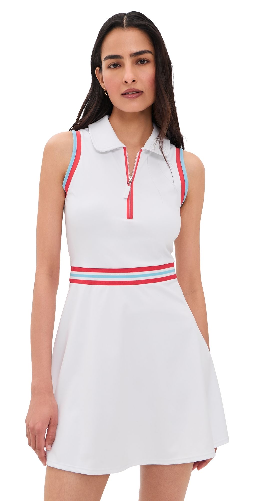 Addison Bay Fairway Dress Super White/Ruby XL