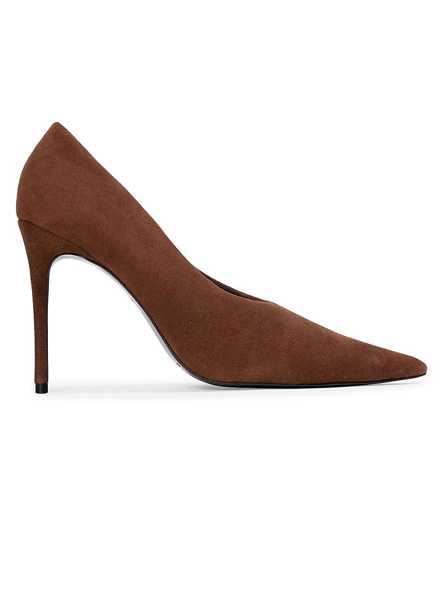 Women's Jona 100MM Suede Pumps - Brownie Suede - Size 11