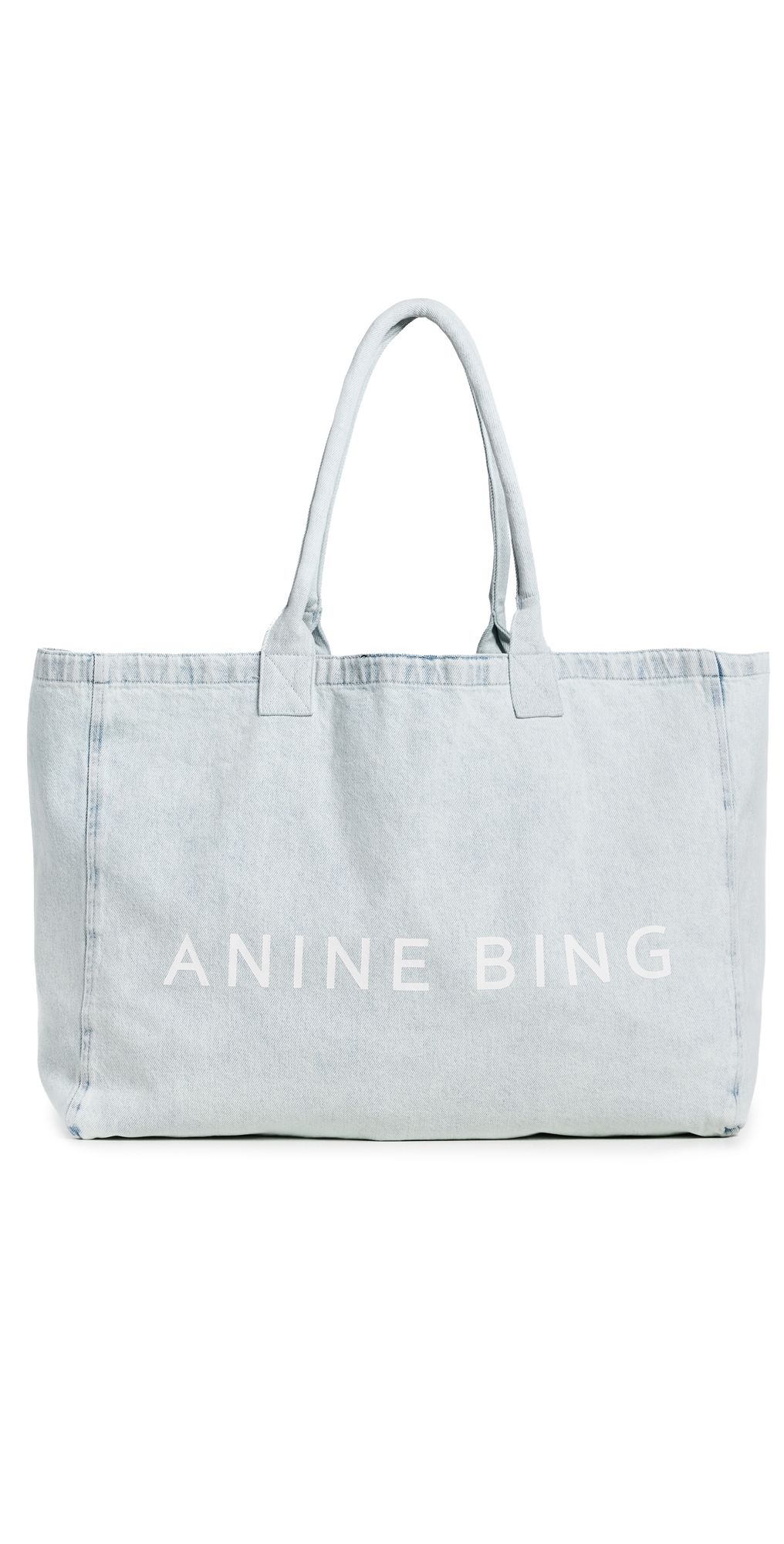 ANINE BING Leo Denim Tote LUCID BLUE One Size