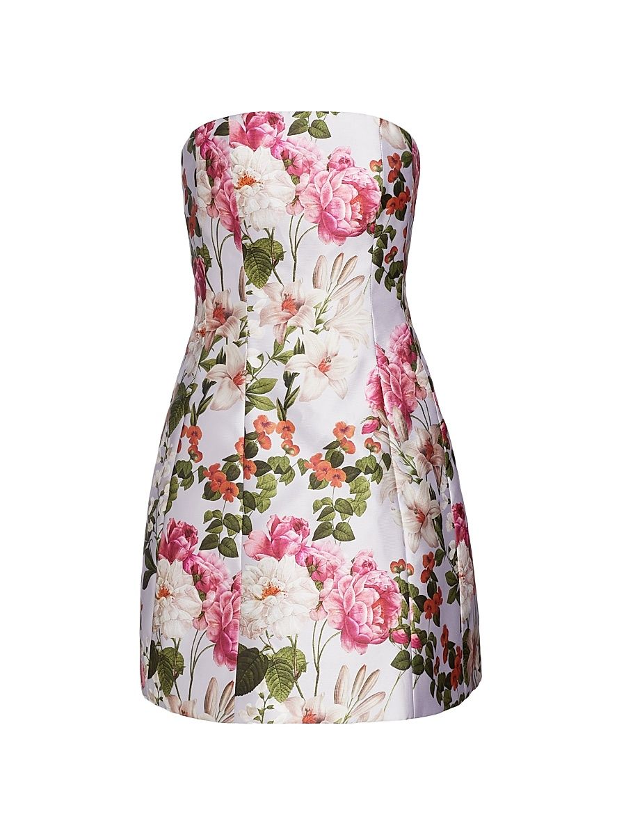 Women's Alanna Floral Minidress - Perwinkle And Petals - Size 14