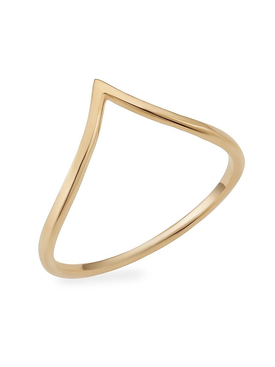 Women's 14K Yellow Gold Full House Ring - Gold - Size 8