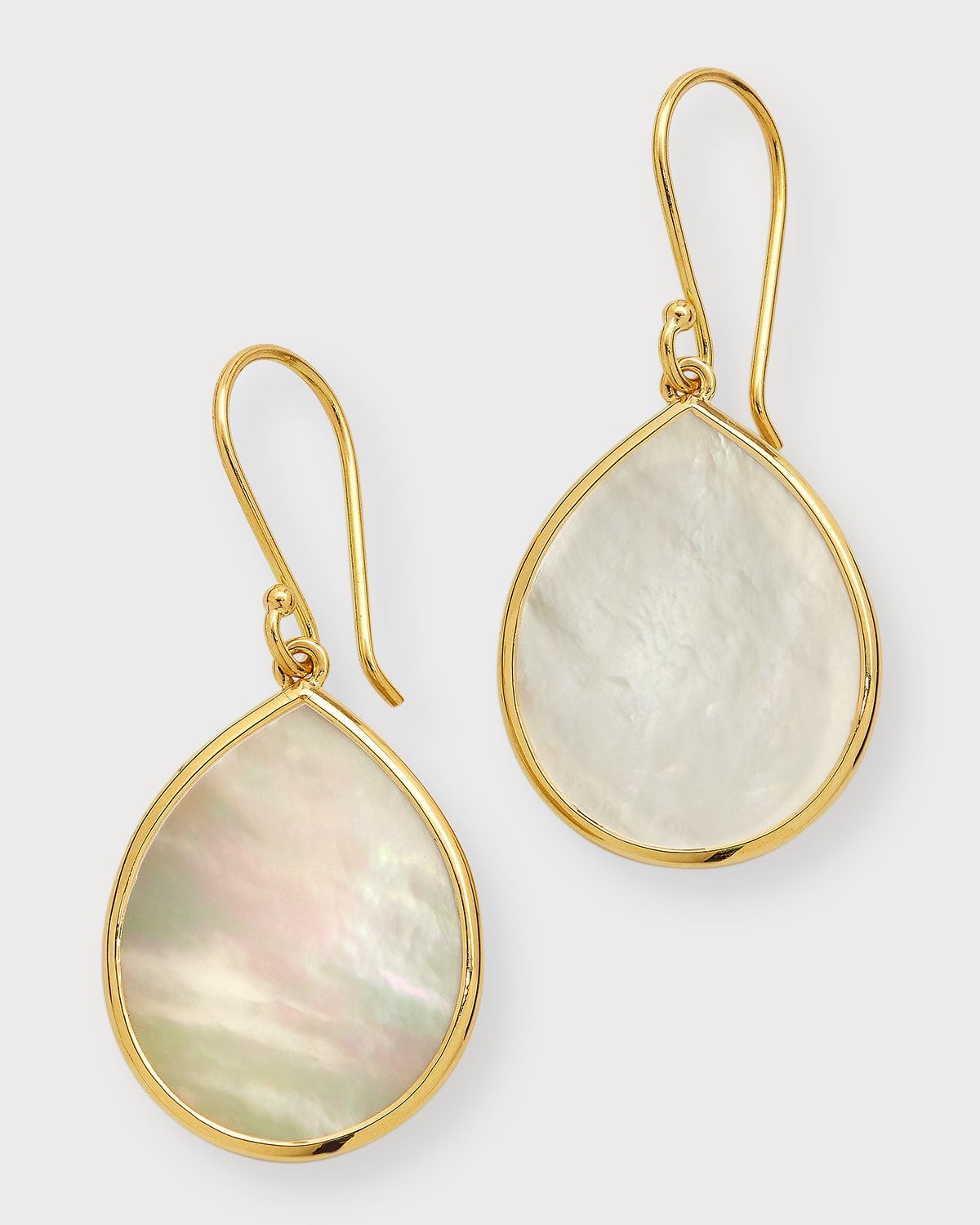 Small Stone Teardrop Earrings in 18K Gold