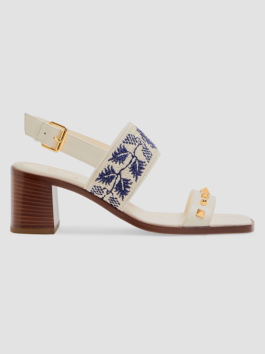 Women's Plaster Caster 60MM Sandals - Ivory Natural Blue - Size 7