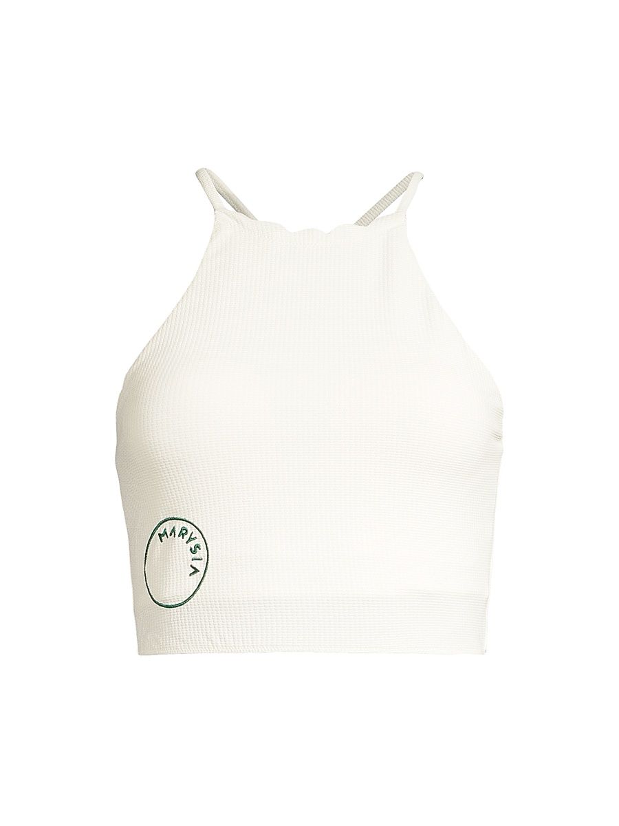 Women's Steffi Halter Logo Top - Coconut - Size XL