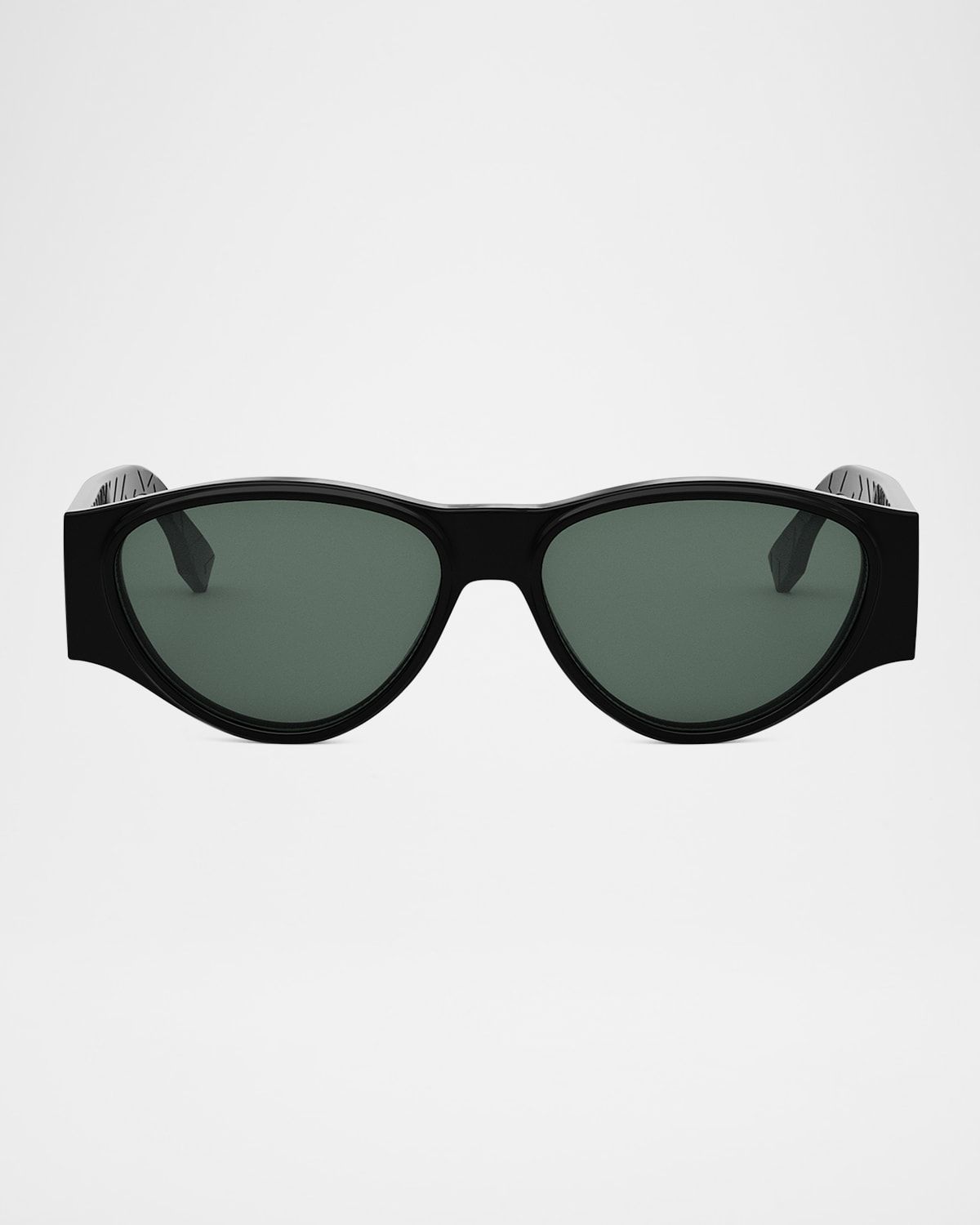 Men & apos;s FF Squared Acetate Oval Sunglasses