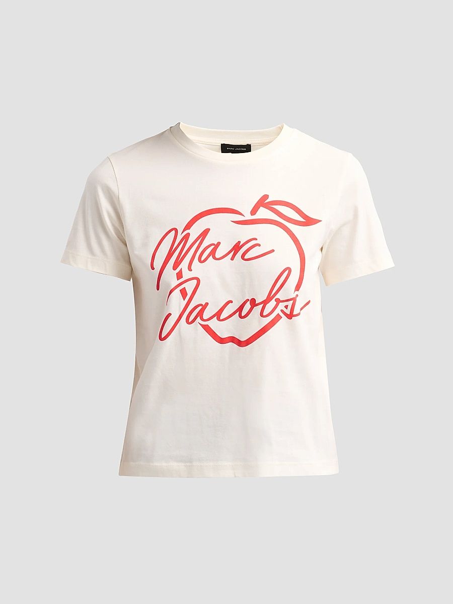 Women's Apple Logo Femme T-Shirt - Ivory - Size XL