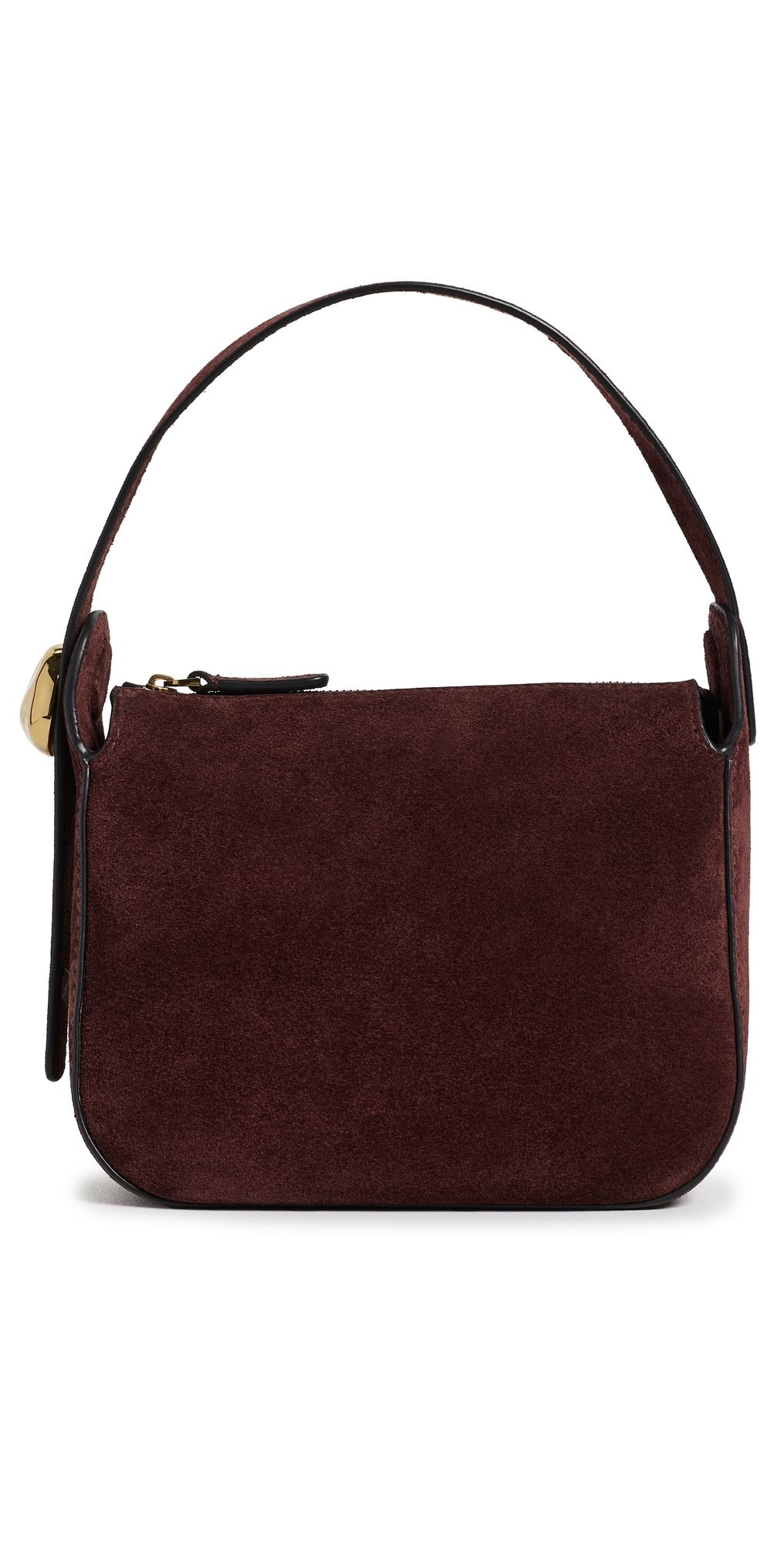 Madewell Suede Organic Drop Hand Held Pouchette Oxblood One Size
