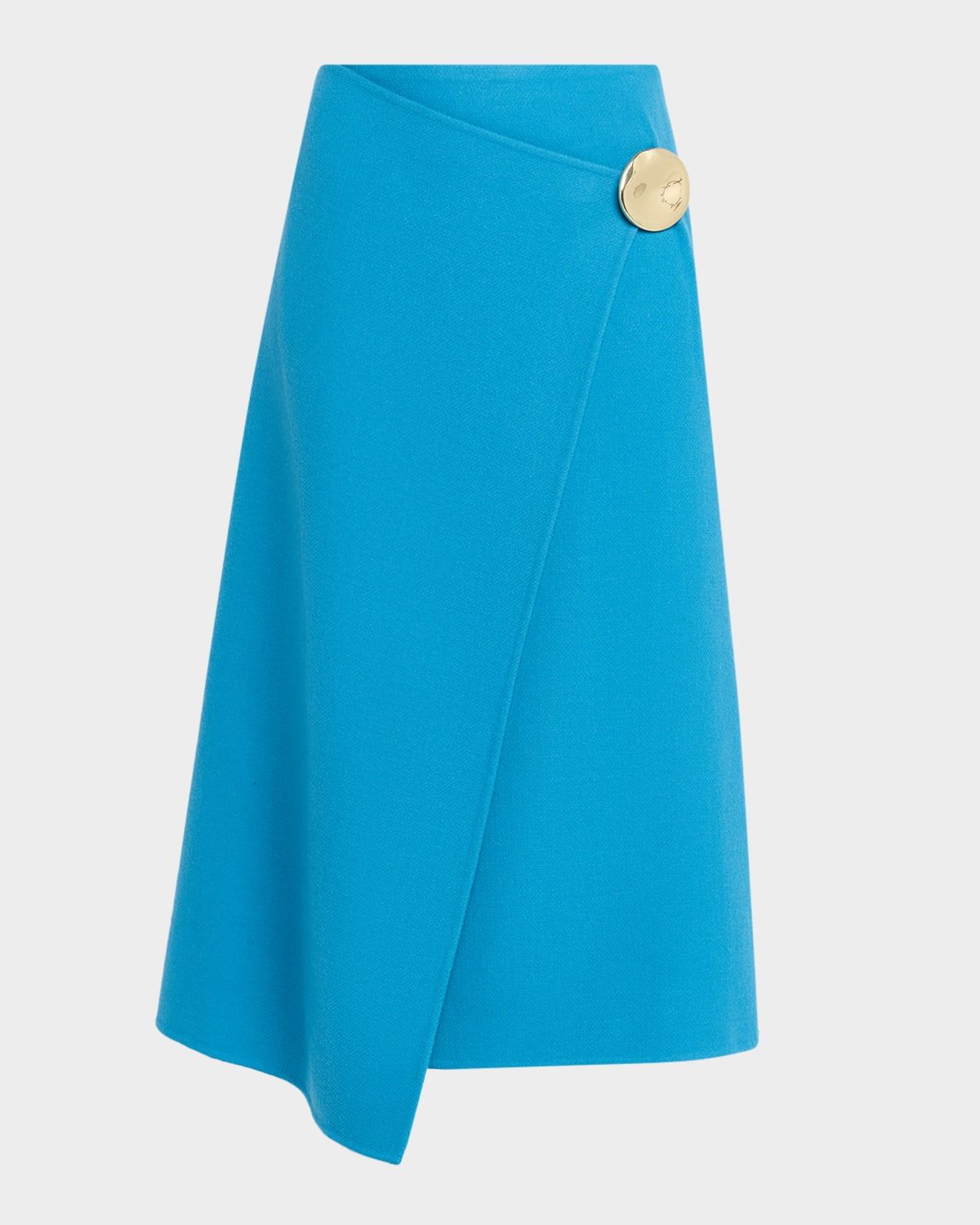 Beverly Wool Wrap Midi Skirt