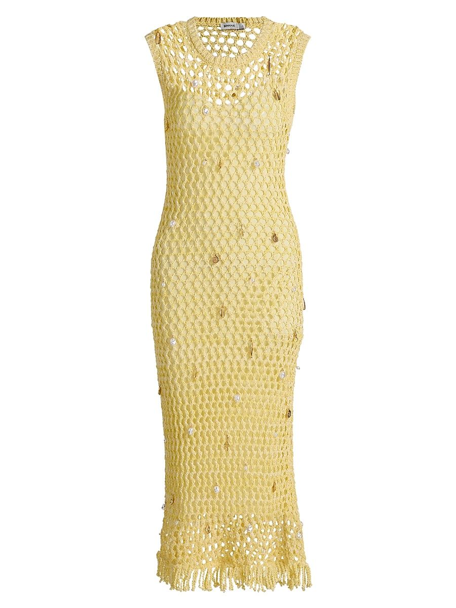 Women's Coralia Charmed Knit Midi-Dress - Buttercream Multi - Size XS