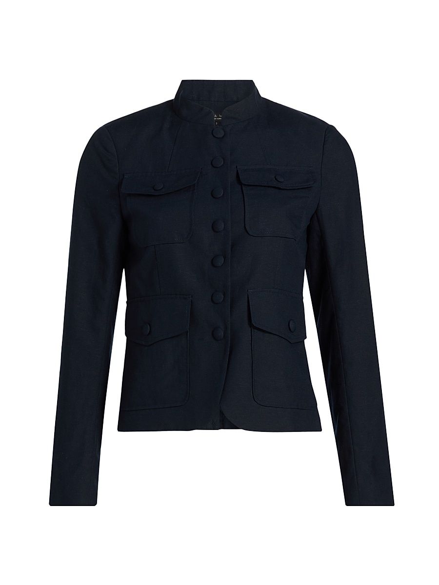 Women's Mercer Flap-Pocket Blazer - Sal - Size 4